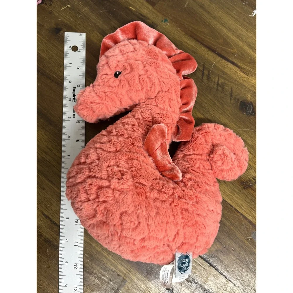 Mary Meyer Putty Seahorse Coral Pink‎ Plush Stuffed Animal Soft Toy 11 inch